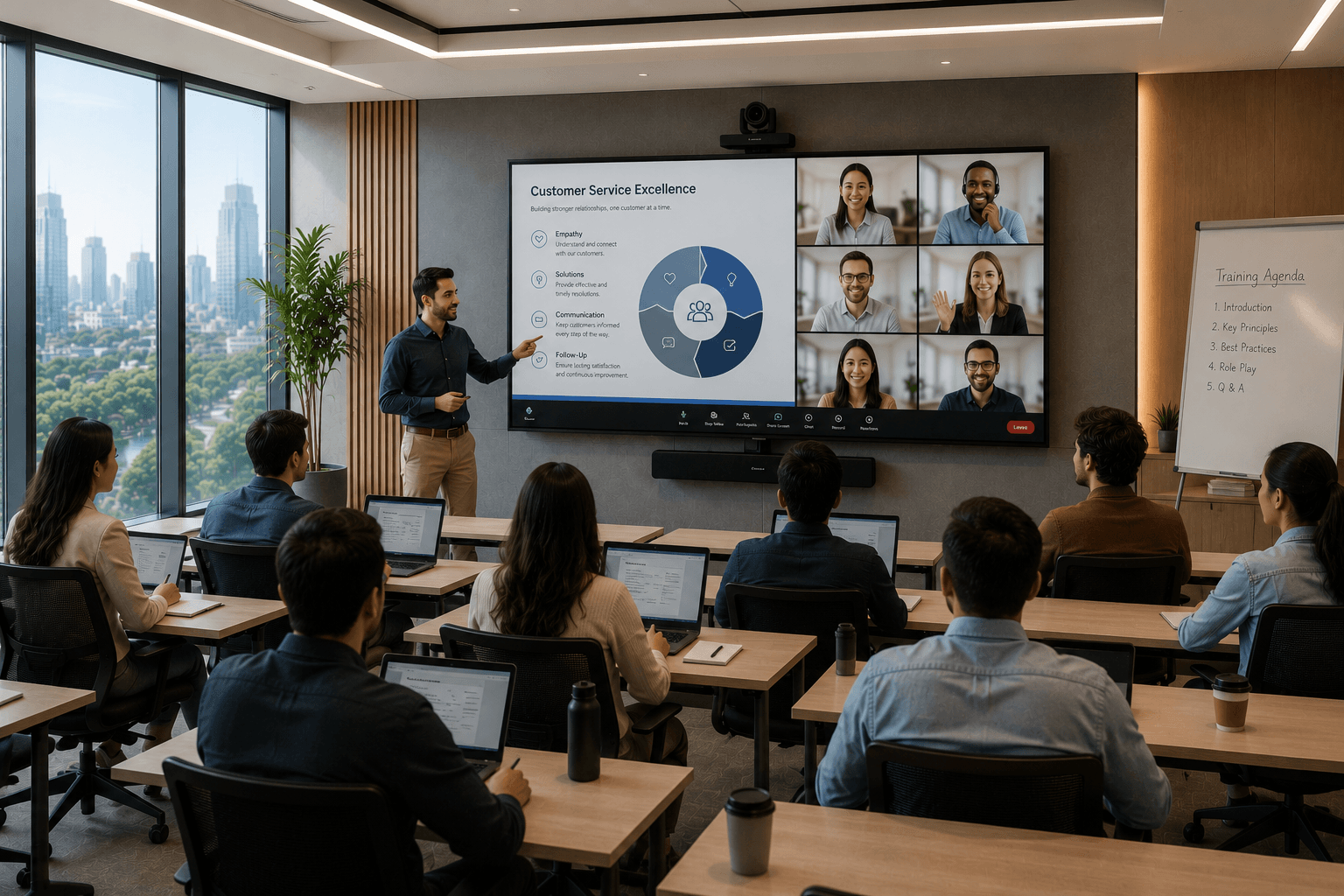 PeopleLink-equipped collaboration space