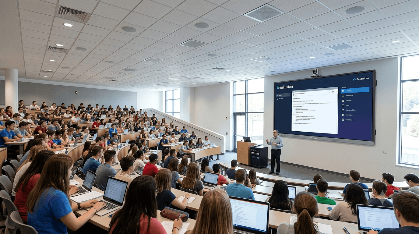 Lecture Hall — PeopleLink workspace solution