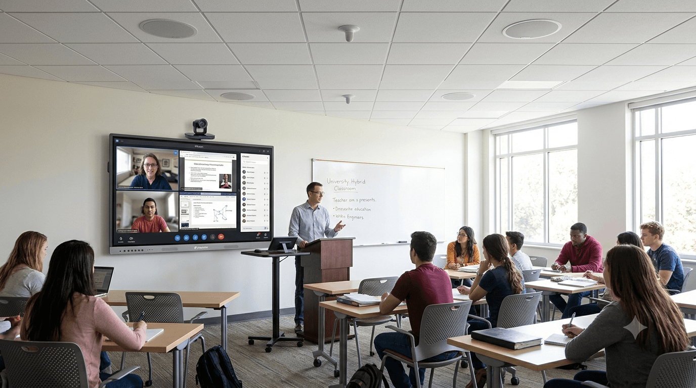Hybrid Classroom — PeopleLink workspace solution